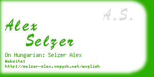 alex selzer business card